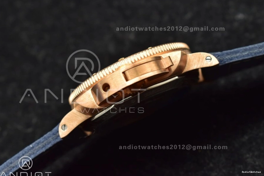 974 Blue Strap Bronzo P.900 Best Breathable Calfskin on PAM1074 VSF W Dial Blue Clone Edition 1:1 0112